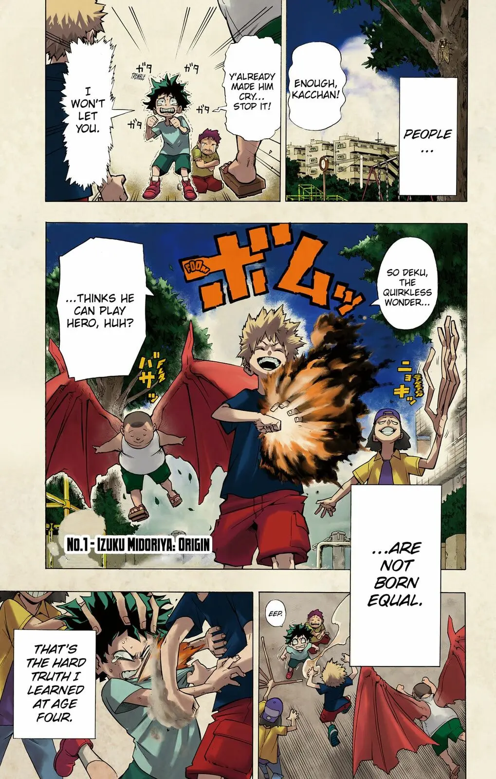 My Hero Academia, chapter 1, page 1