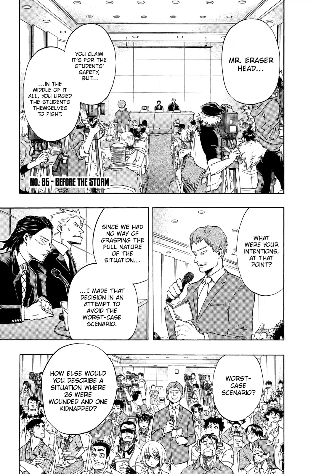 My Hero Academia, chapter 86, page 1