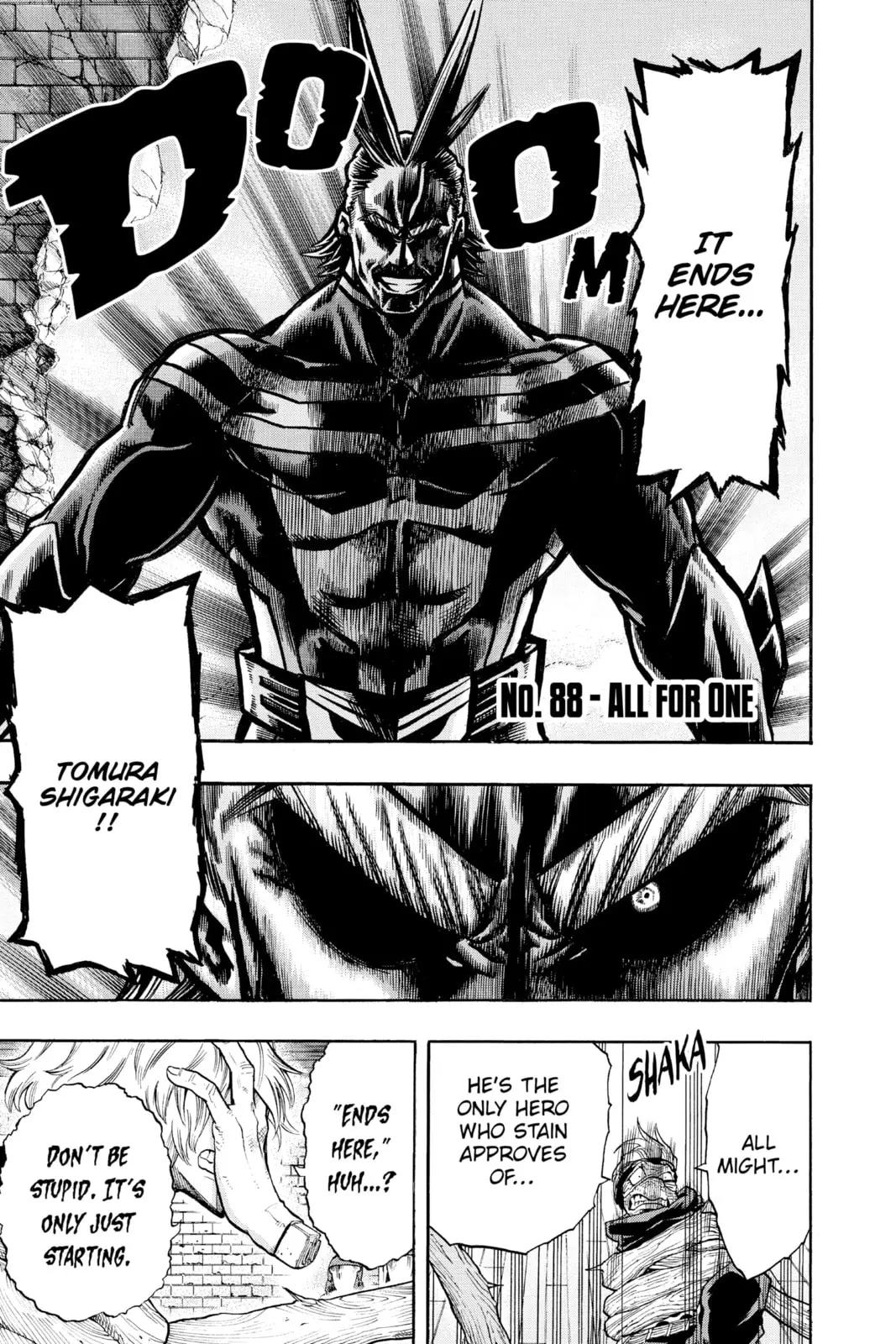 My Hero Academia, chapter 88, page 1