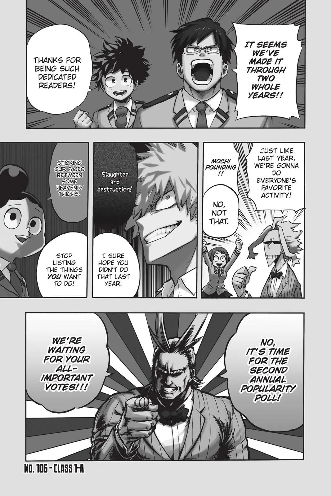 My Hero Academia, chapter 106, page 1