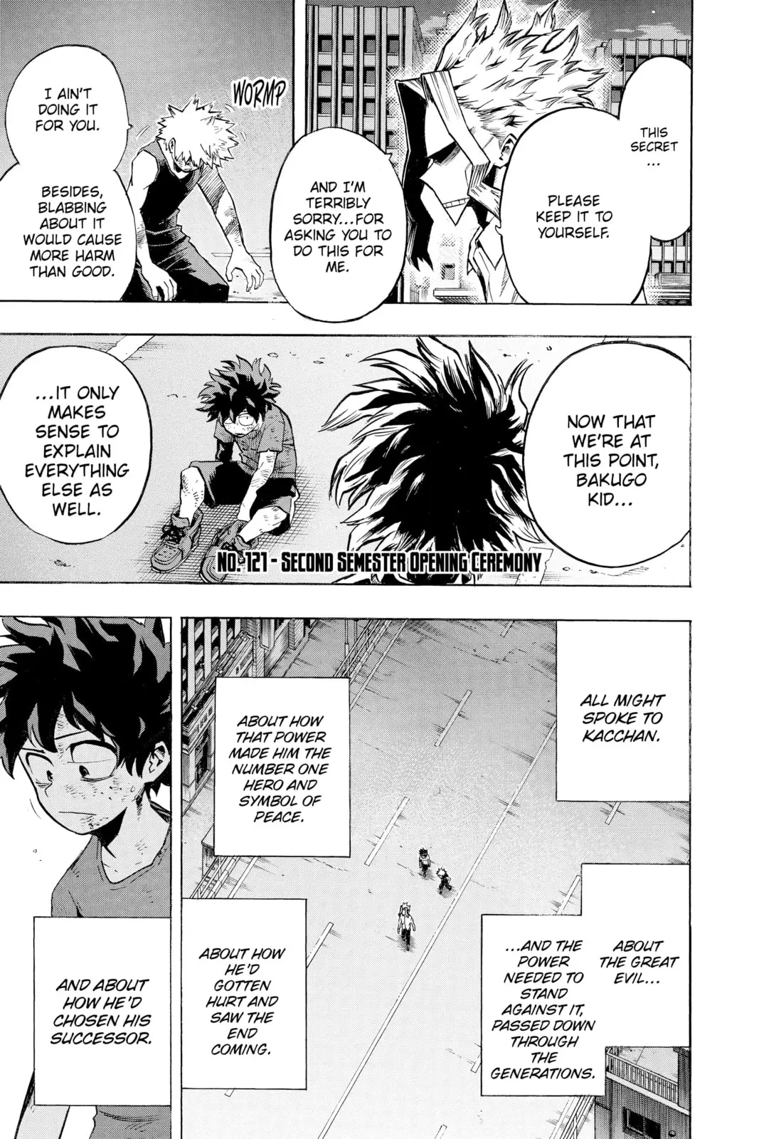 My Hero Academia, chapter 121, page 1