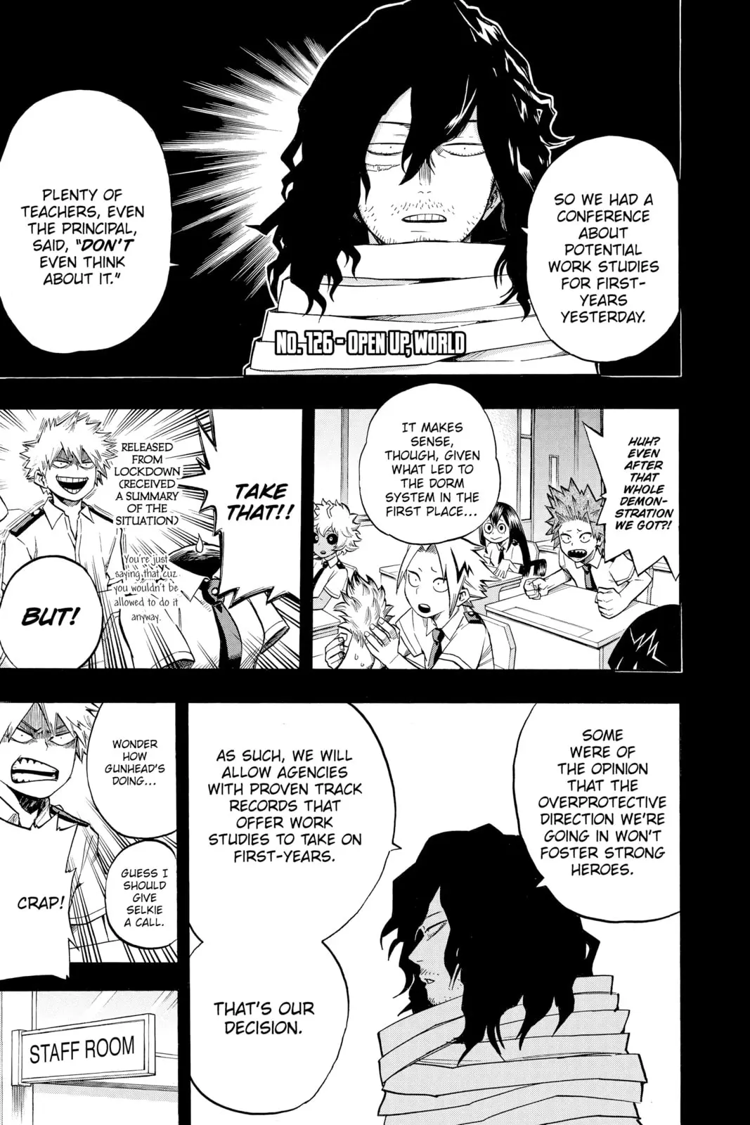 My Hero Academia, chapter 126, page 1