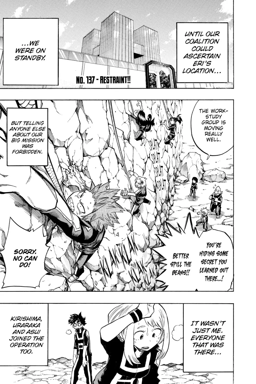 My Hero Academia, chapter 137, page 1