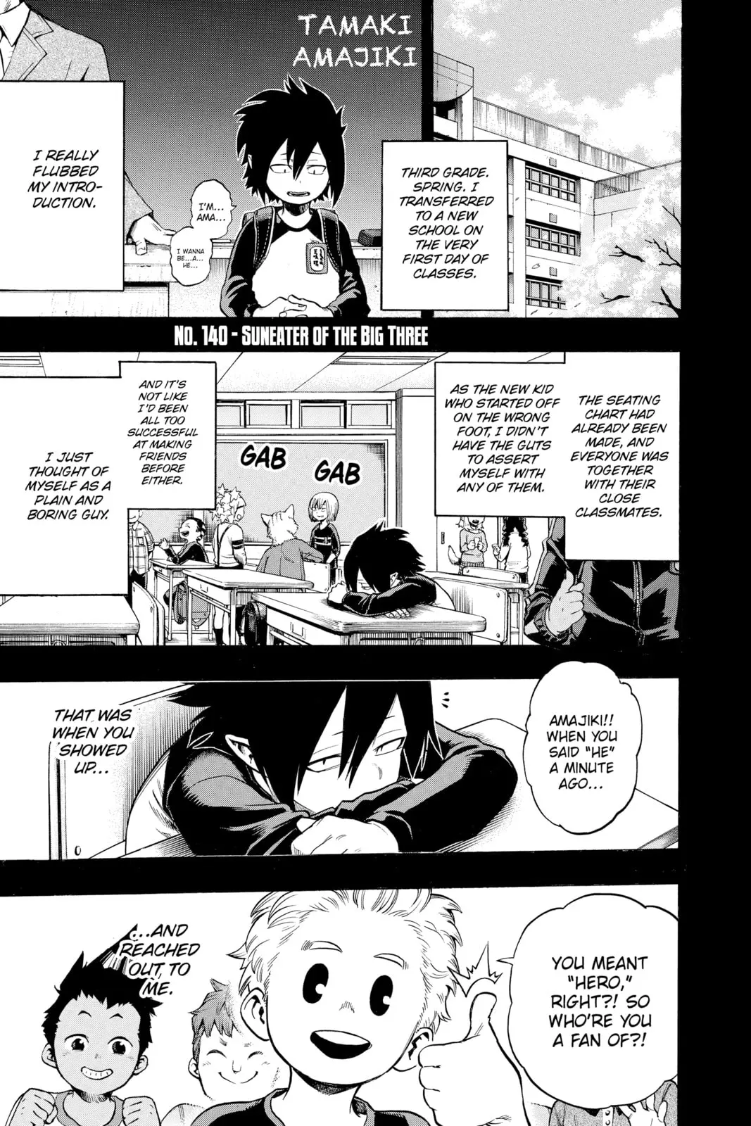 My Hero Academia, chapter 140, page 1