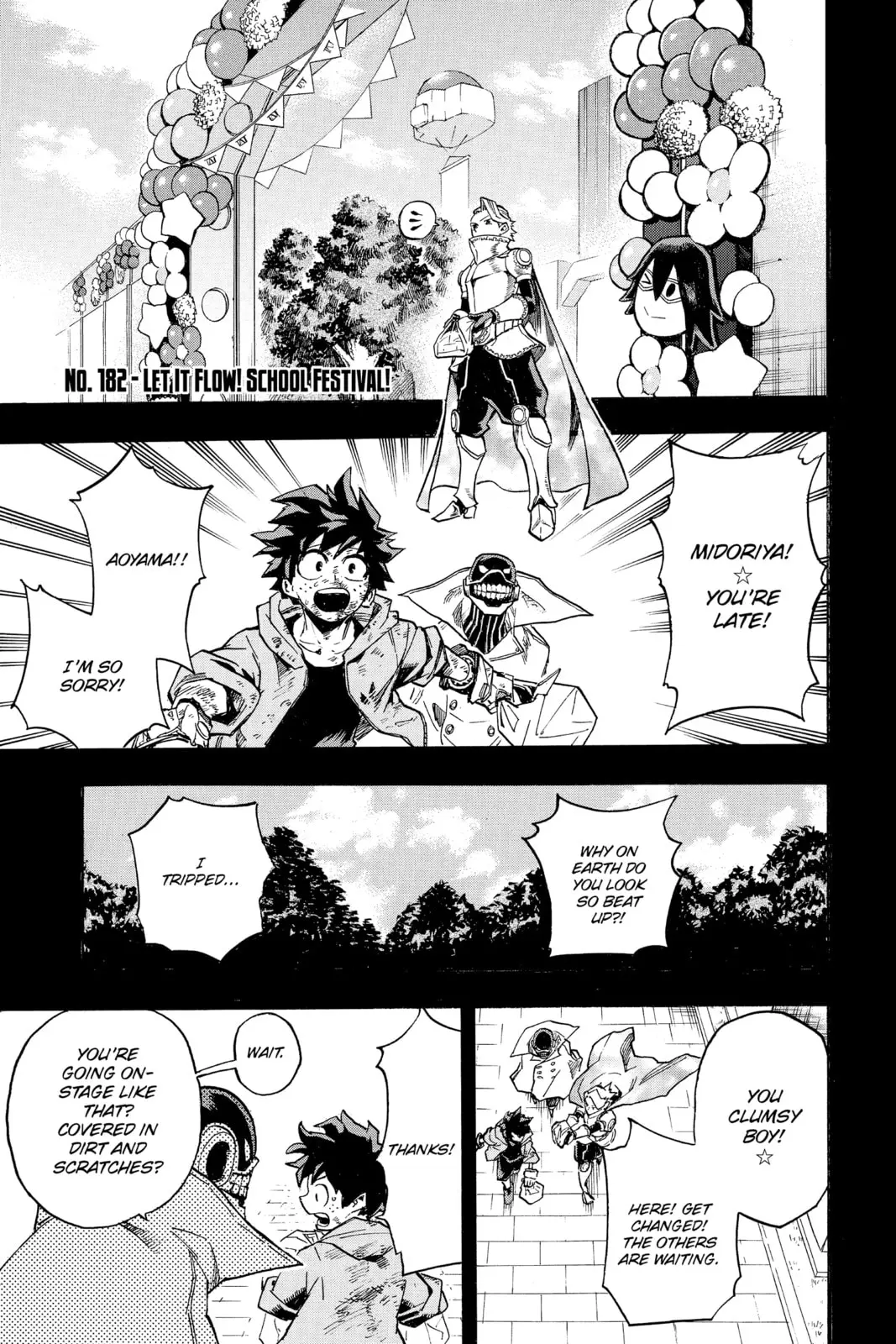 My Hero Academia, chapter 182, page 1