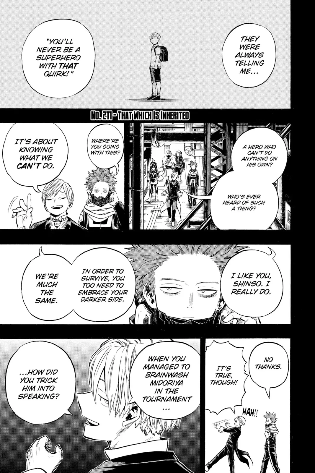 My Hero Academia, chapter 211, page 1