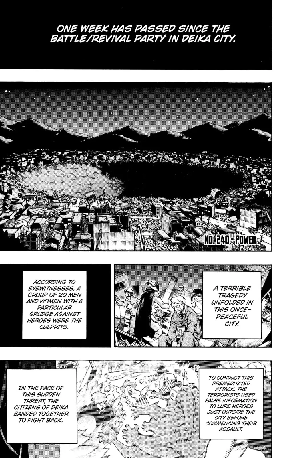 My Hero Academia, chapter 240, page 1