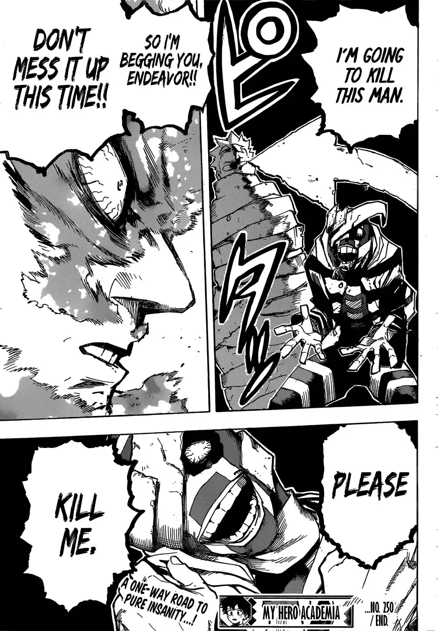 My Hero Academia, chapter 250, page 13