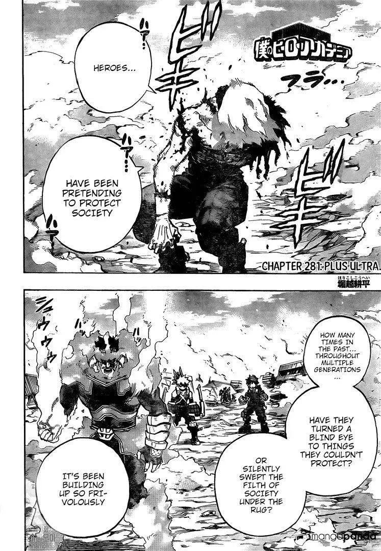 My Hero Academia, chapter 281, page 1