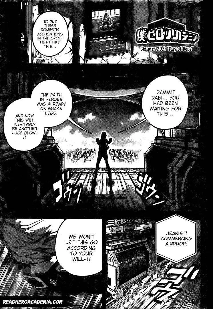 My Hero Academia, chapter 292, page 1