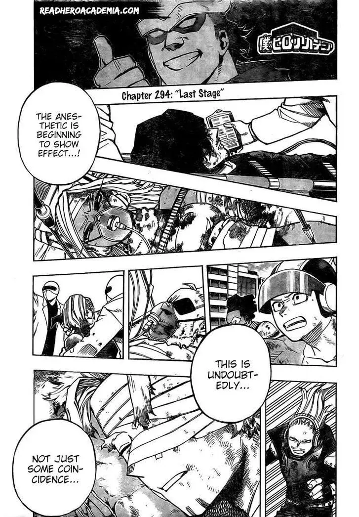 My Hero Academia, chapter 294, page 1