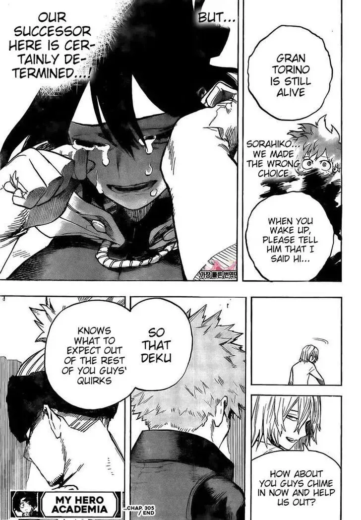 My Hero Academia, chapter 305, page 16
