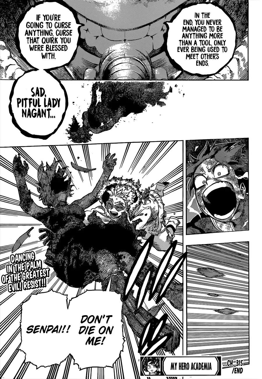 My Hero Academia, chapter 315, page 15