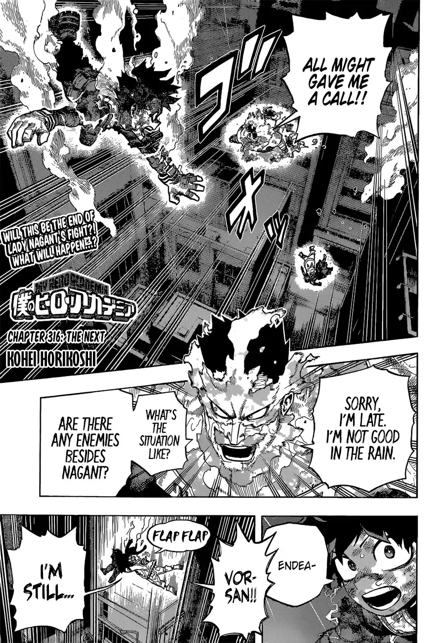 My Hero Academia, chapter 316, page 1
