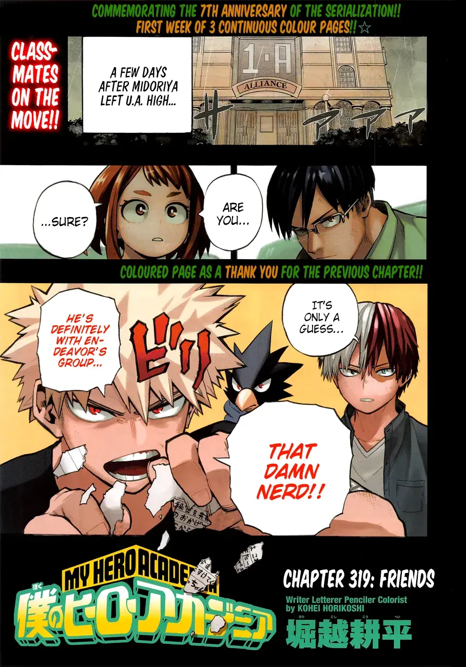 My Hero Academia, chapter 319, page 1