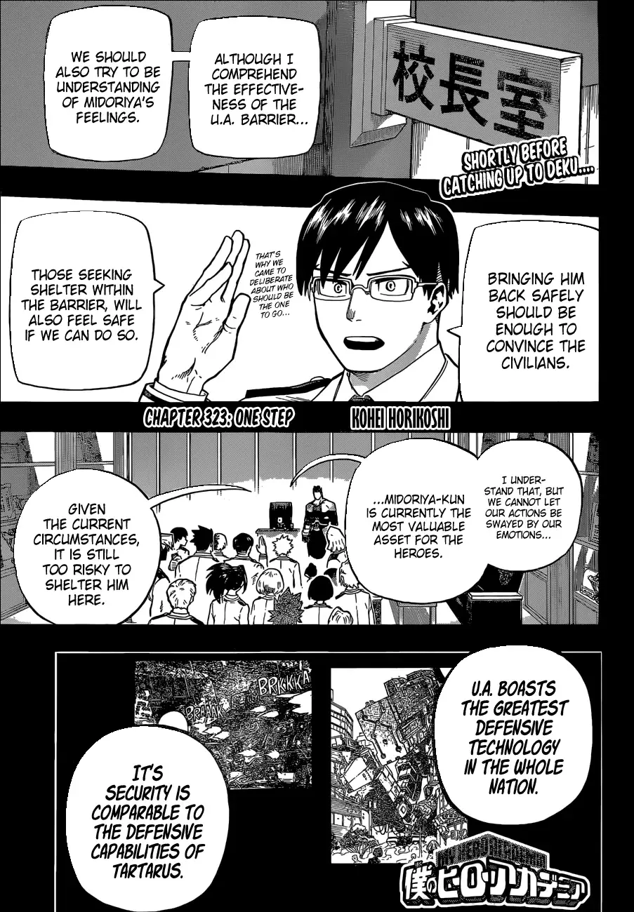 My Hero Academia, chapter 323, page 1