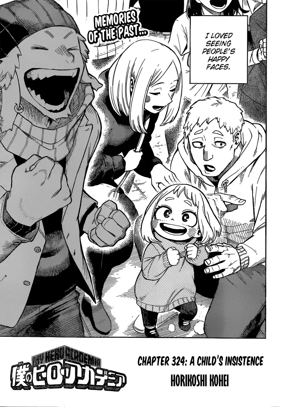 My Hero Academia, chapter 324, page 1