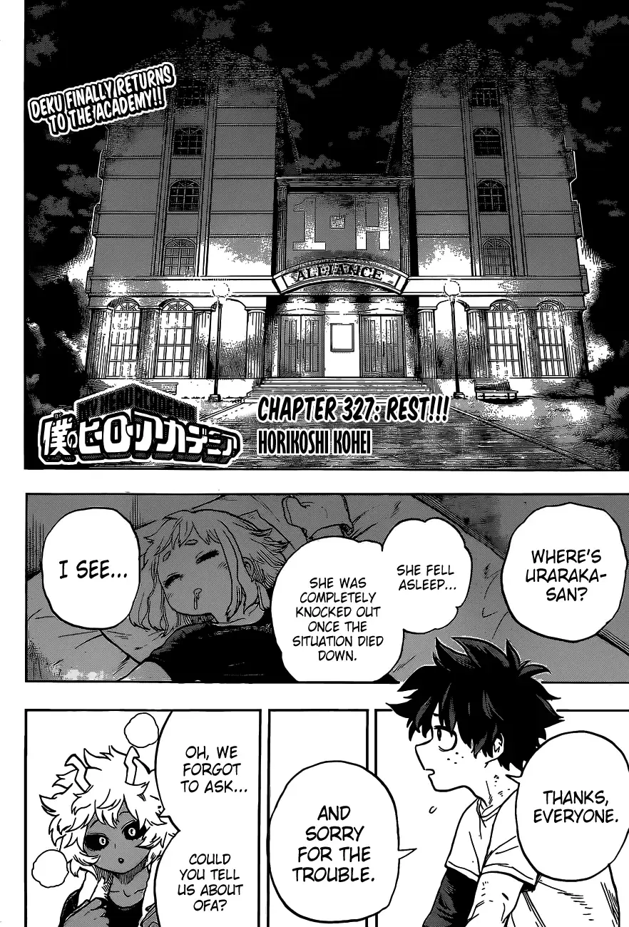 My Hero Academia, chapter 327, page 4