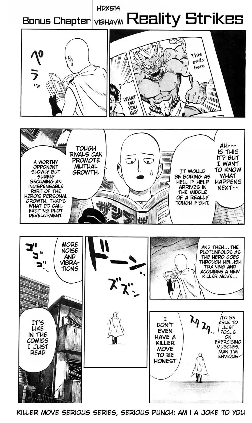 One Punch Man, chapter 92.5, page 1