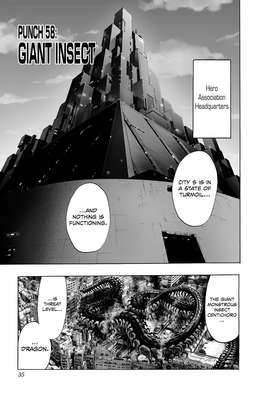One Punch Man, chapter 58, page 1