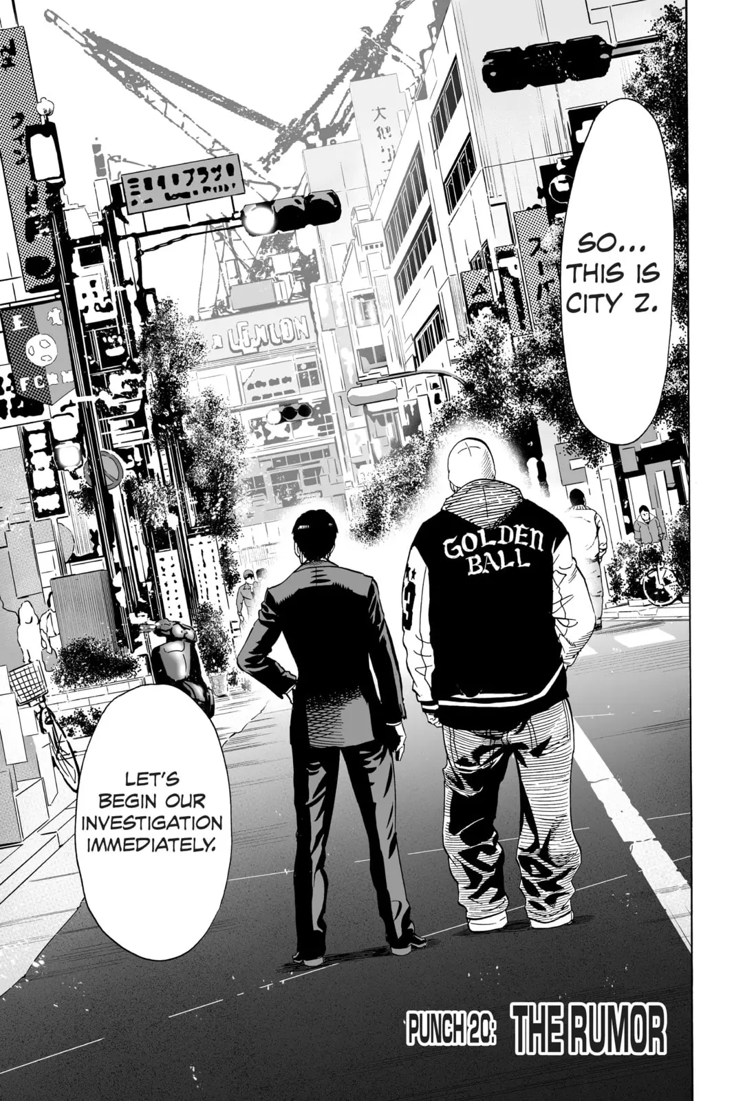 One Punch Man, chapter 20, page 1