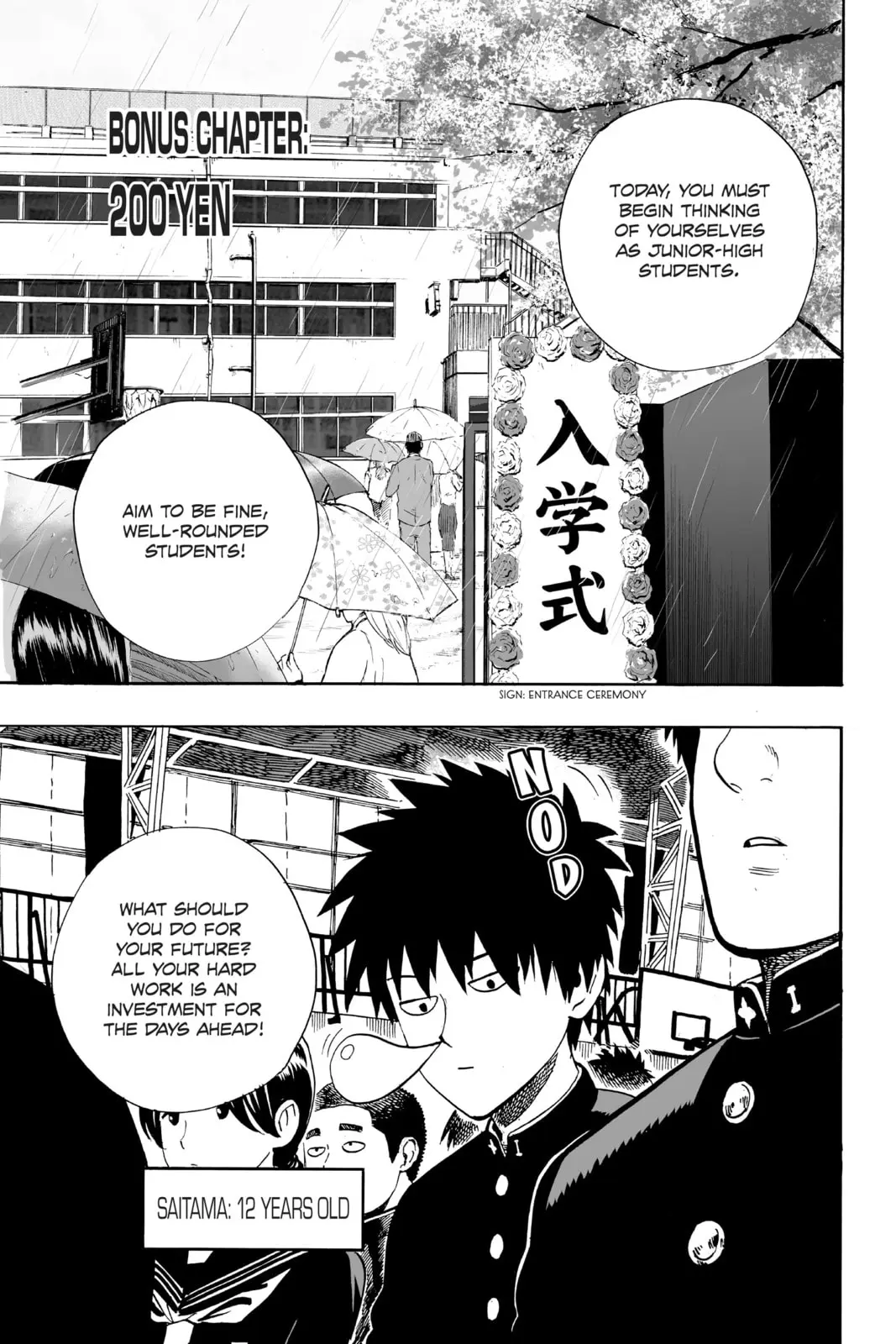 One Punch Man, chapter 8.5, page 1