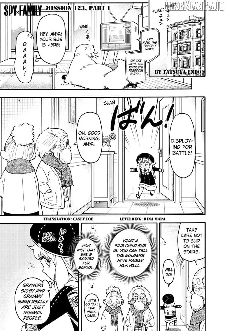 SPY x FAMILY Manga, chapter 123, page 1