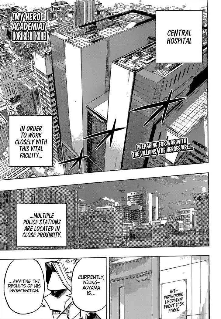 My Hero Academia, chapter 340, page 1
