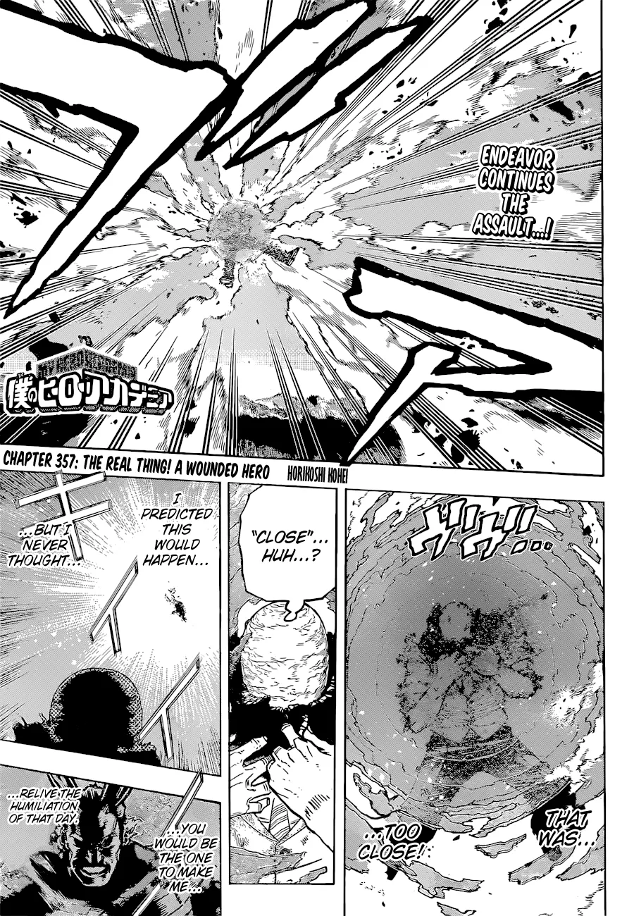 My Hero Academia, chapter 357, page 1