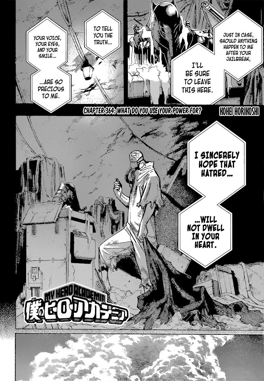 My Hero Academia, chapter 364, page 2