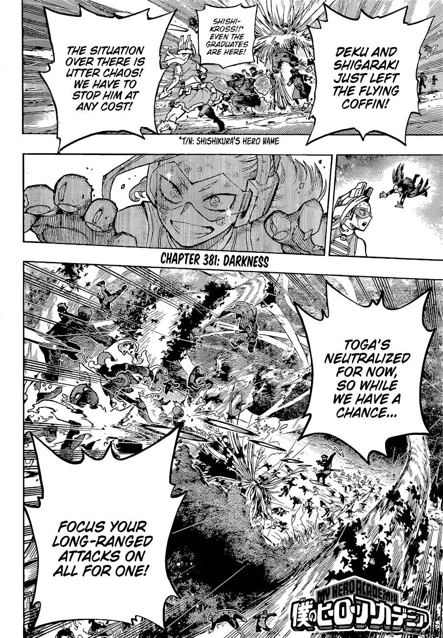 My Hero Academia, chapter 381, page 2