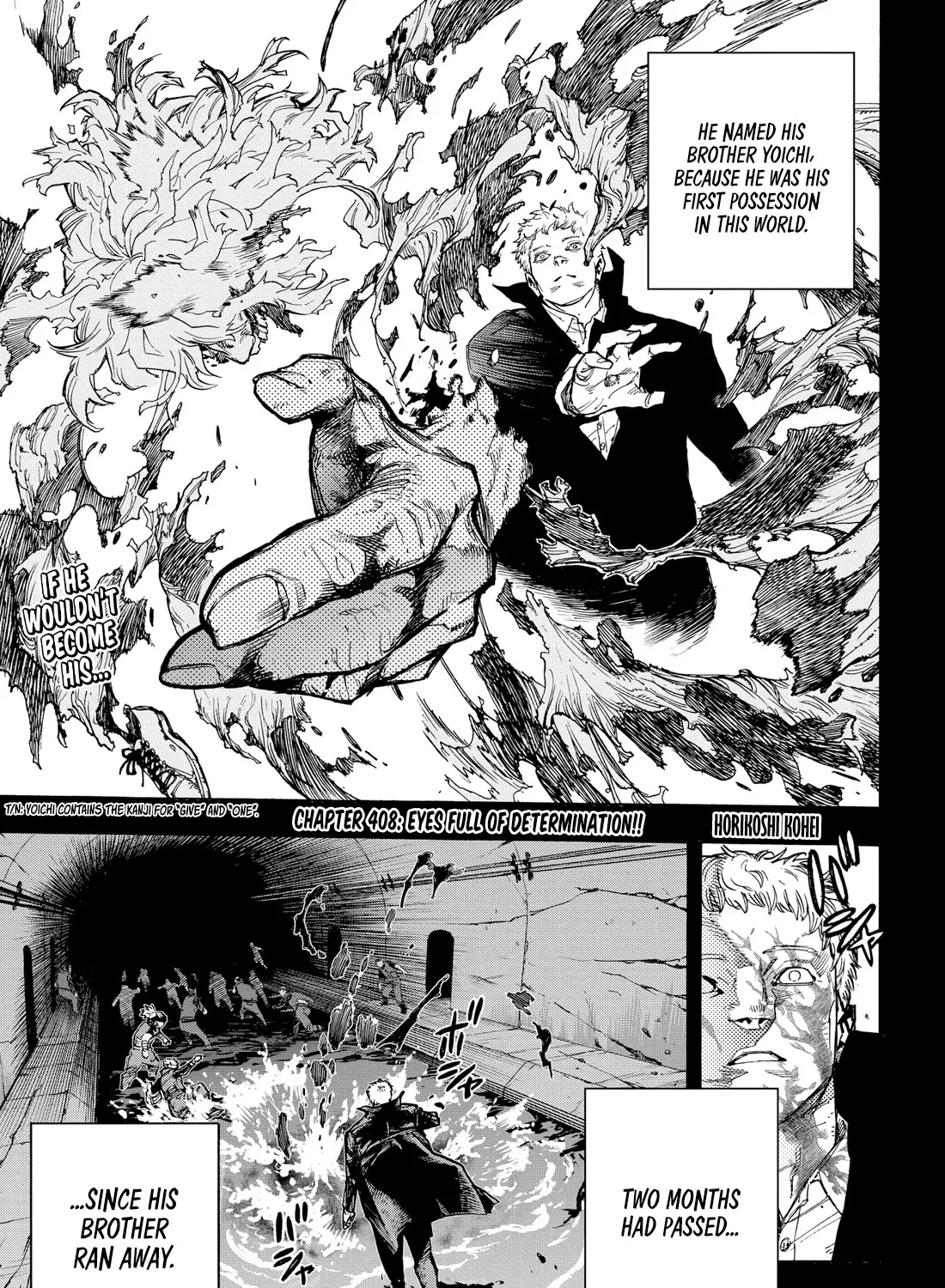My Hero Academia, chapter 408, page 1