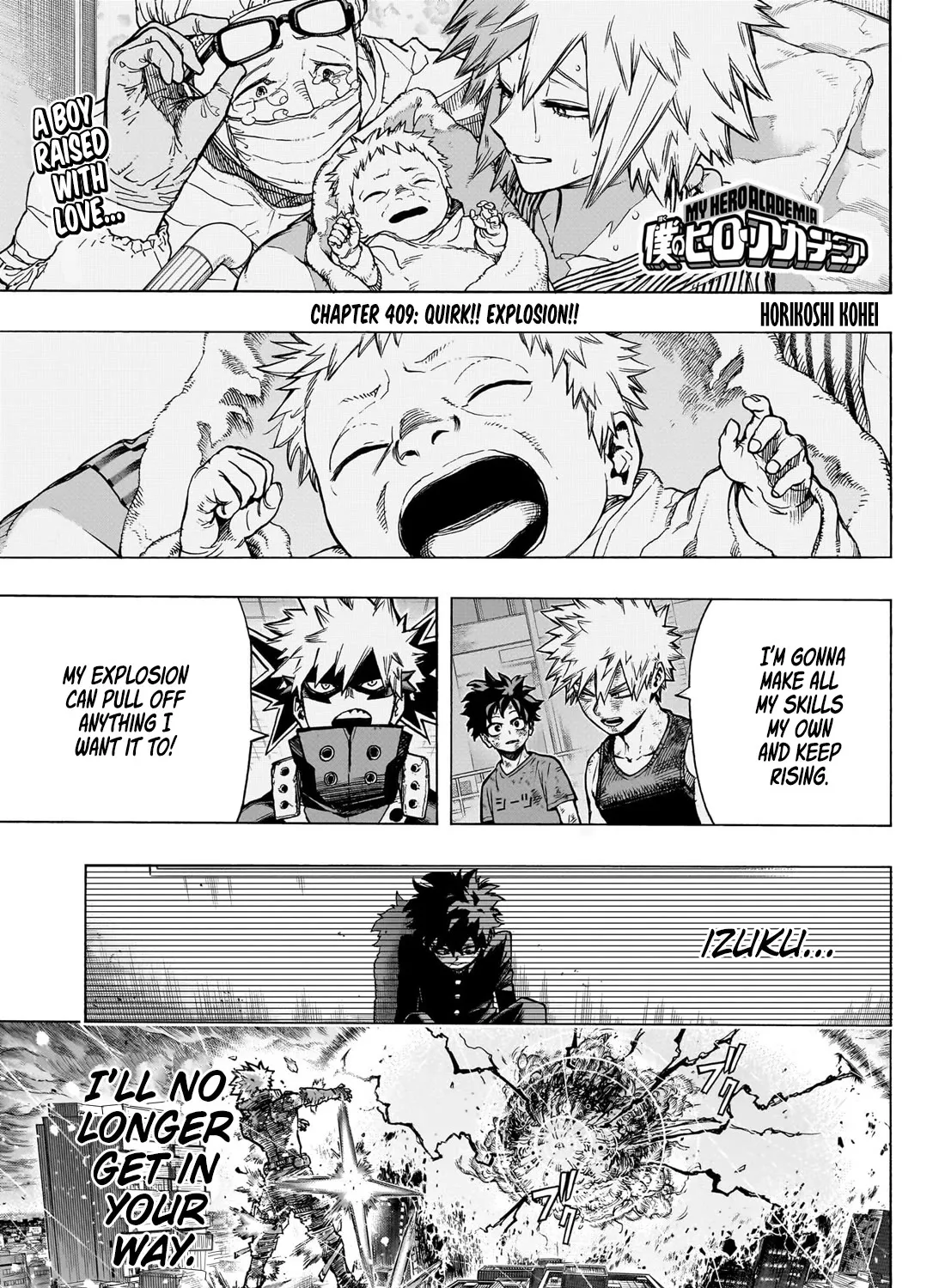 My Hero Academia, chapter 409, page 1