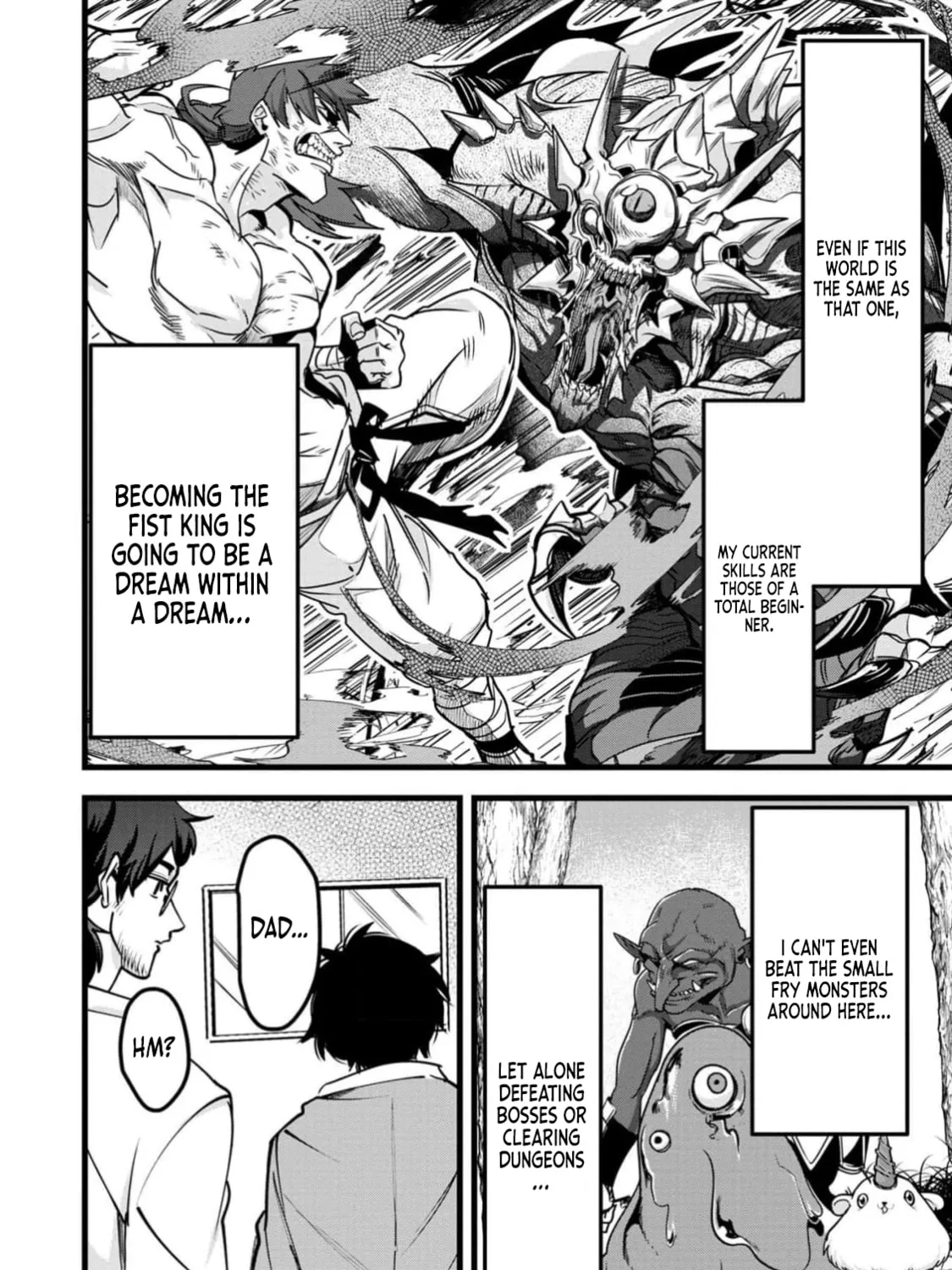 Chronicles of an Online Game Addict's Reincarnation in Another World: He Can't Use the Fighting Skill That Earned Him the Title of Fist King, so He Started Swinging a Club for Eight Hours a Day, chapter 1, page 56