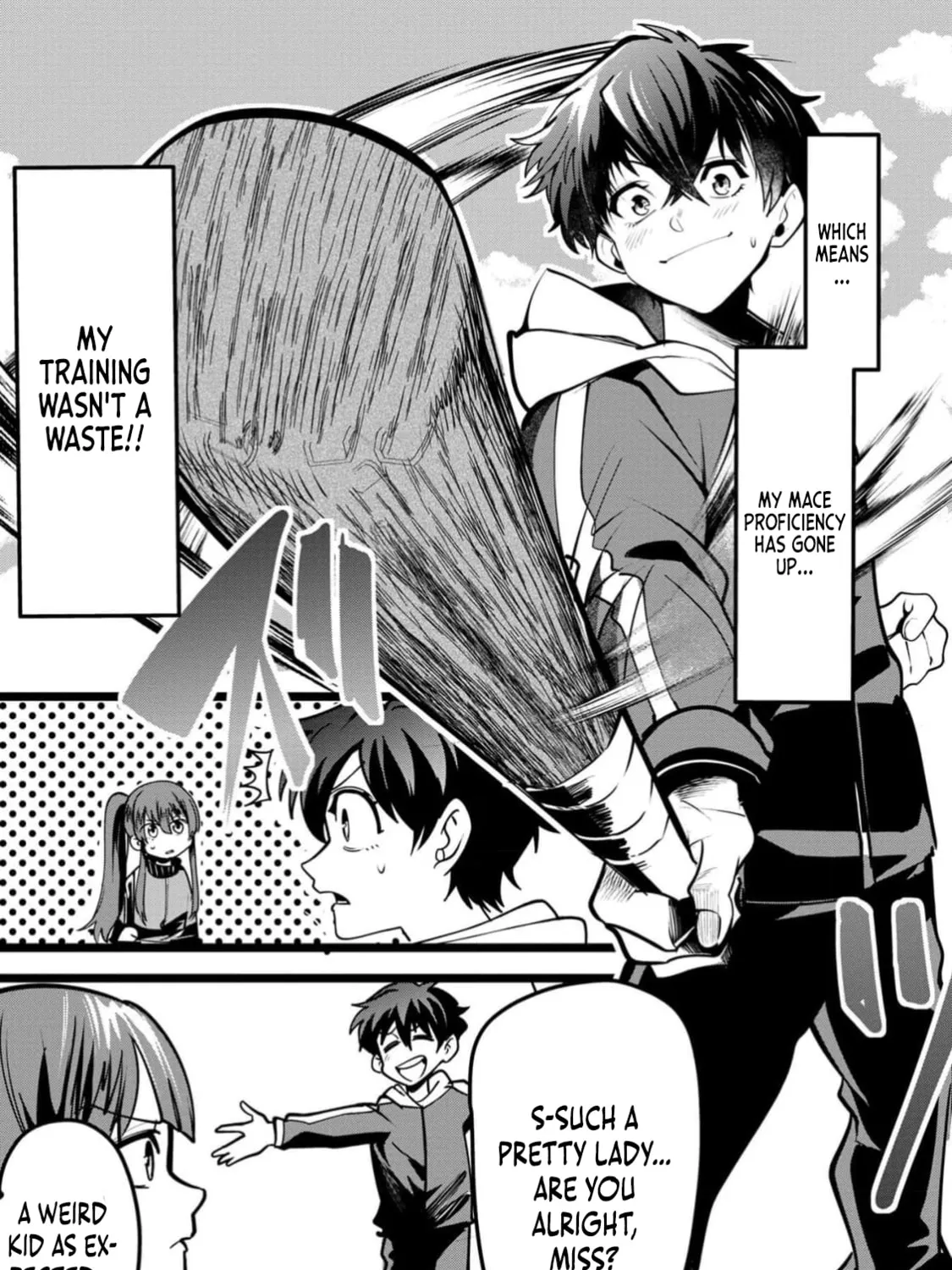 Chronicles of an Online Game Addict's Reincarnation in Another World: He Can't Use the Fighting Skill That Earned Him the Title of Fist King, so He Started Swinging a Club for Eight Hours a Day, chapter 1, page 102