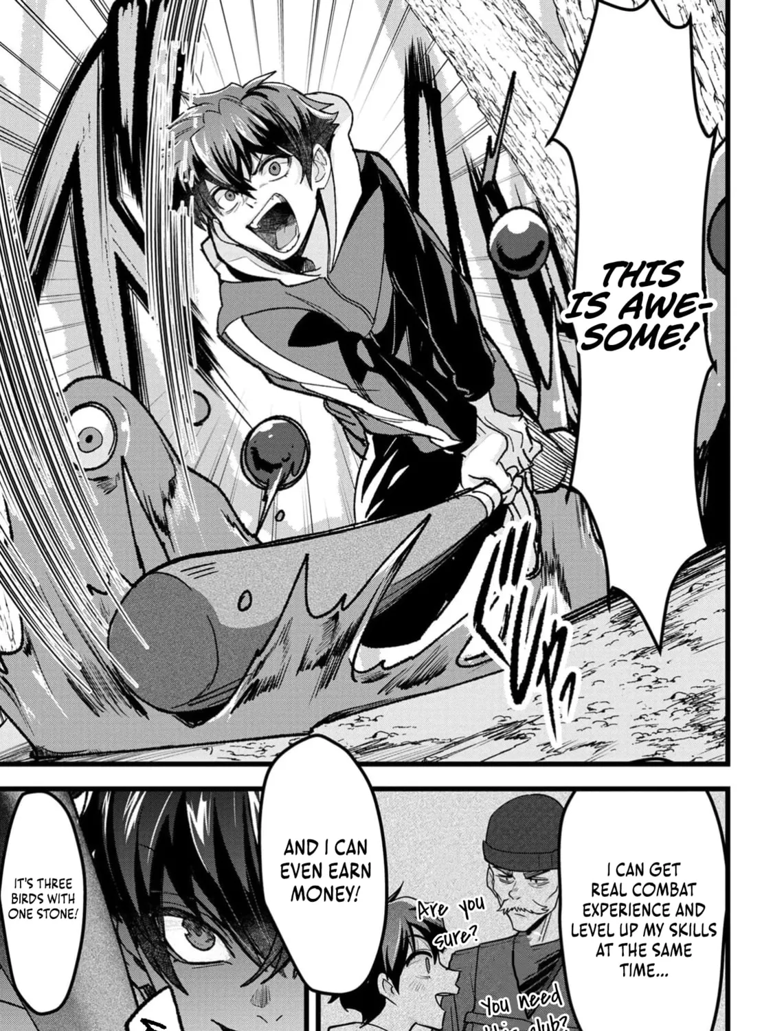 Chronicles of an Online Game Addict's Reincarnation in Another World: He Can't Use the Fighting Skill That Earned Him the Title of Fist King, so He Started Swinging a Club for Eight Hours a Day, chapter 2, page 17