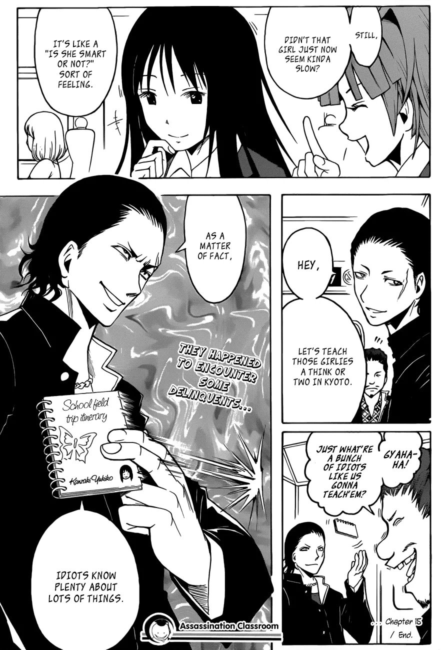 Assassination Classroom, chapter 15, page 20