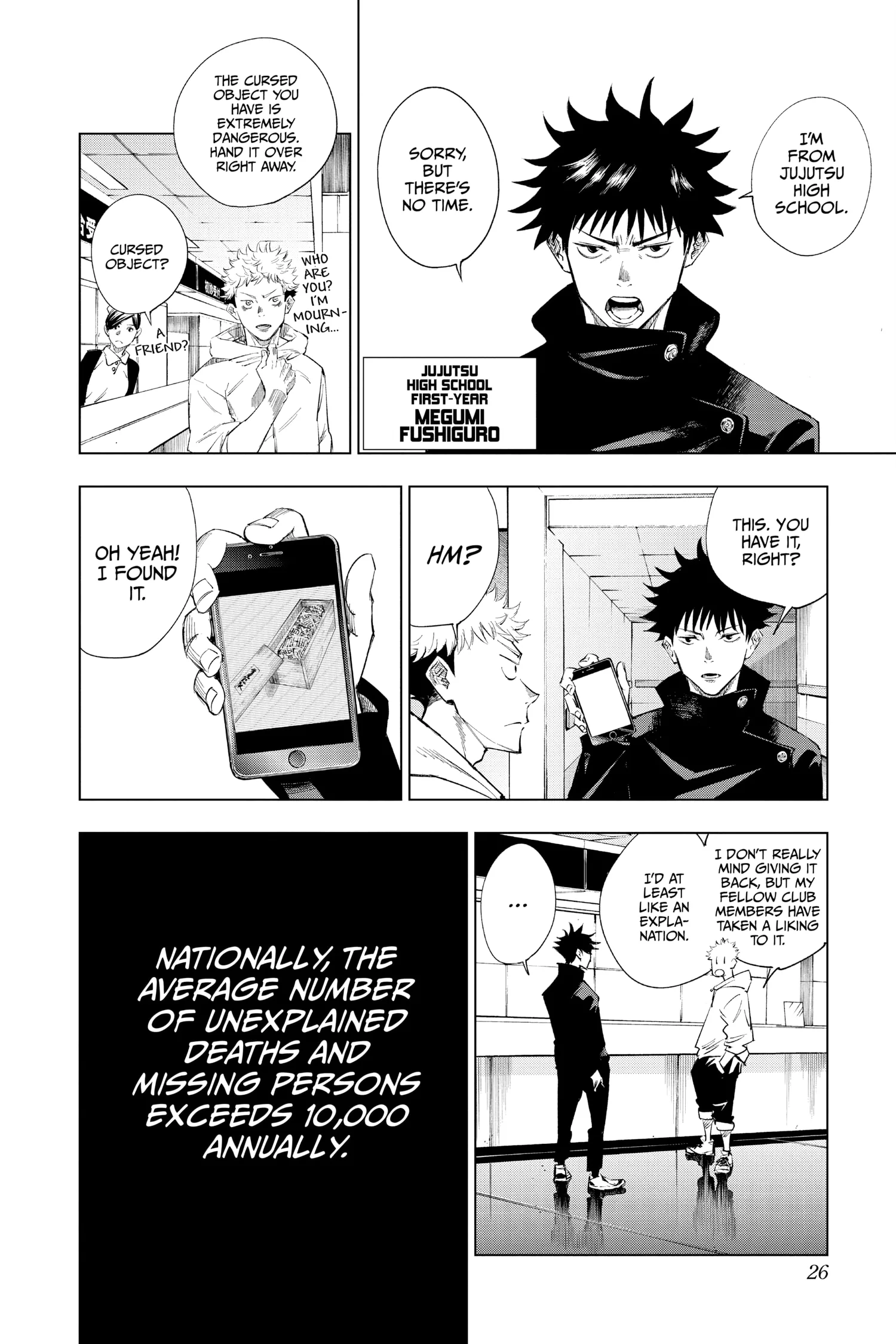 Jujutsu Kaisen (JJK) Manga Online, chapter Vol 1, page 26