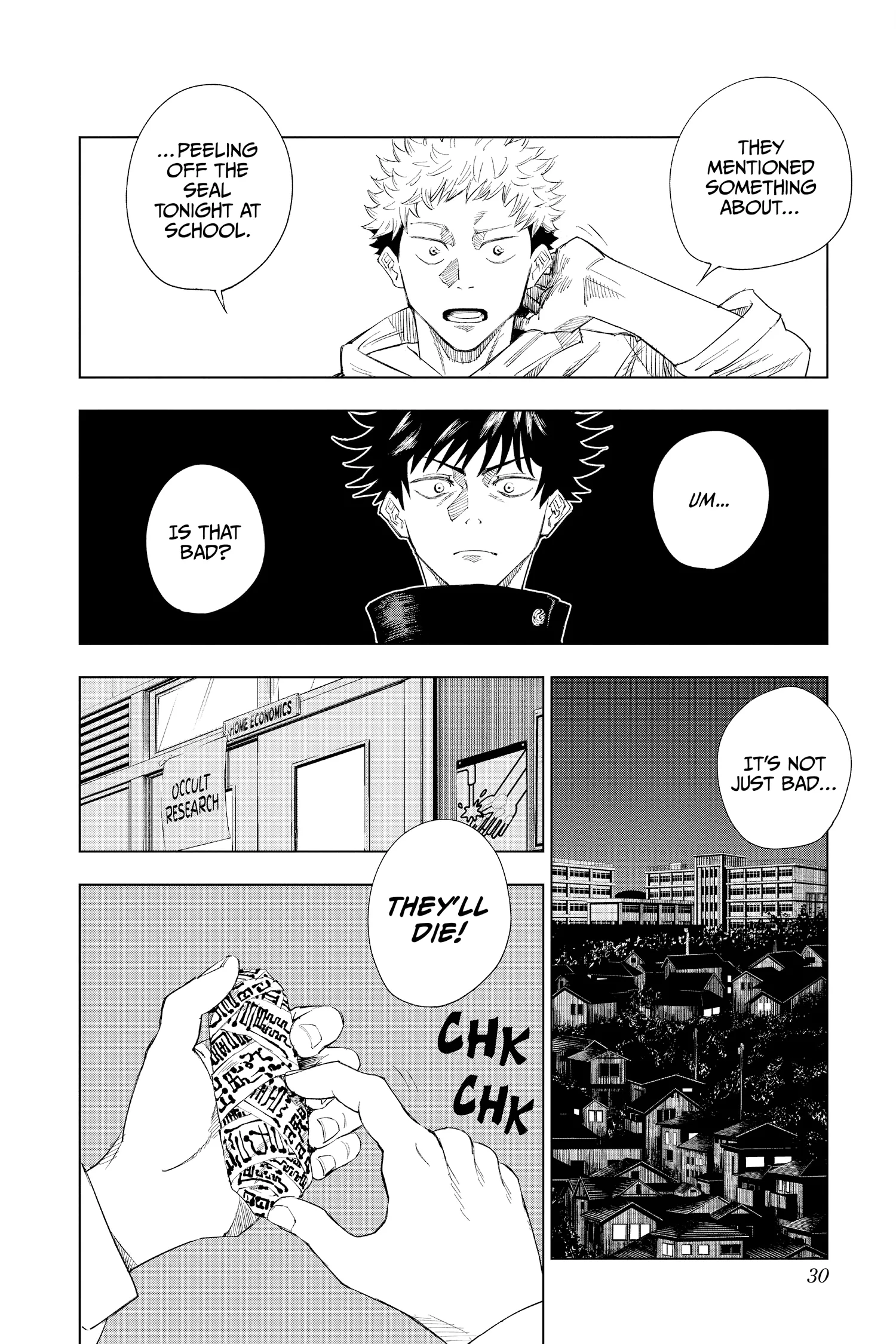 Jujutsu Kaisen (JJK) Manga Online, chapter Vol 1, page 30