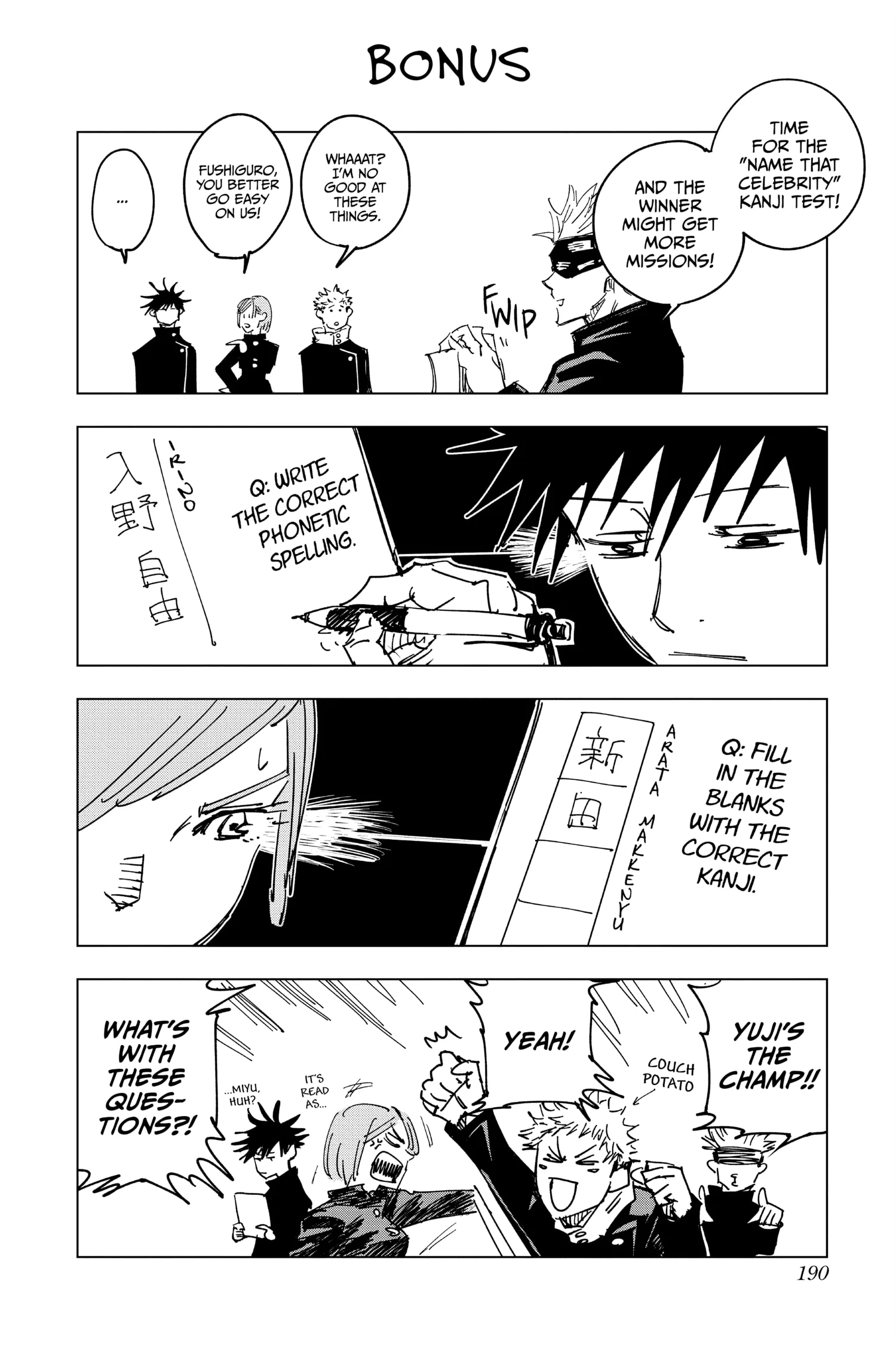 Jujutsu Kaisen (JJK) Manga Online, chapter Vol 1, page 186