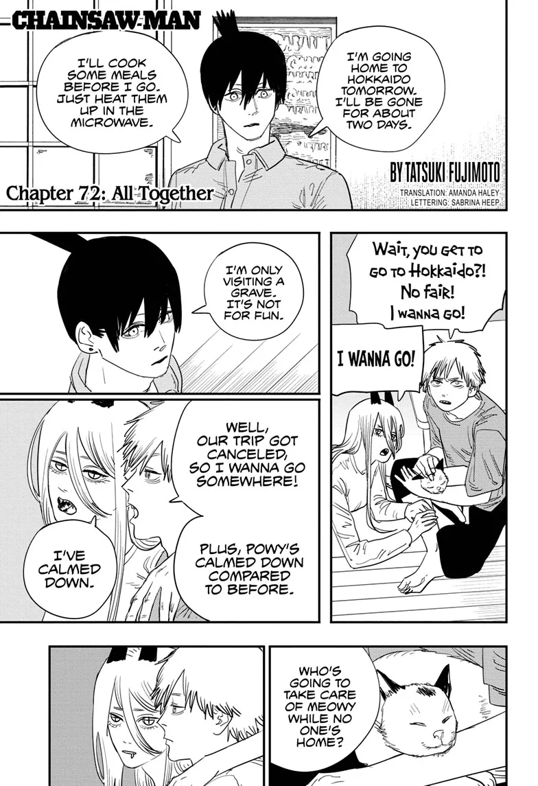 Chainsaw Man Manga, chapter 72, page 1