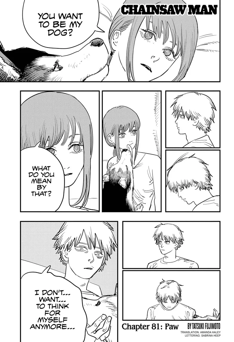 Chainsaw Man Manga, chapter 81, page 1
