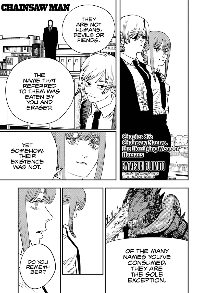 Chainsaw Man Manga, chapter 87, page 1
