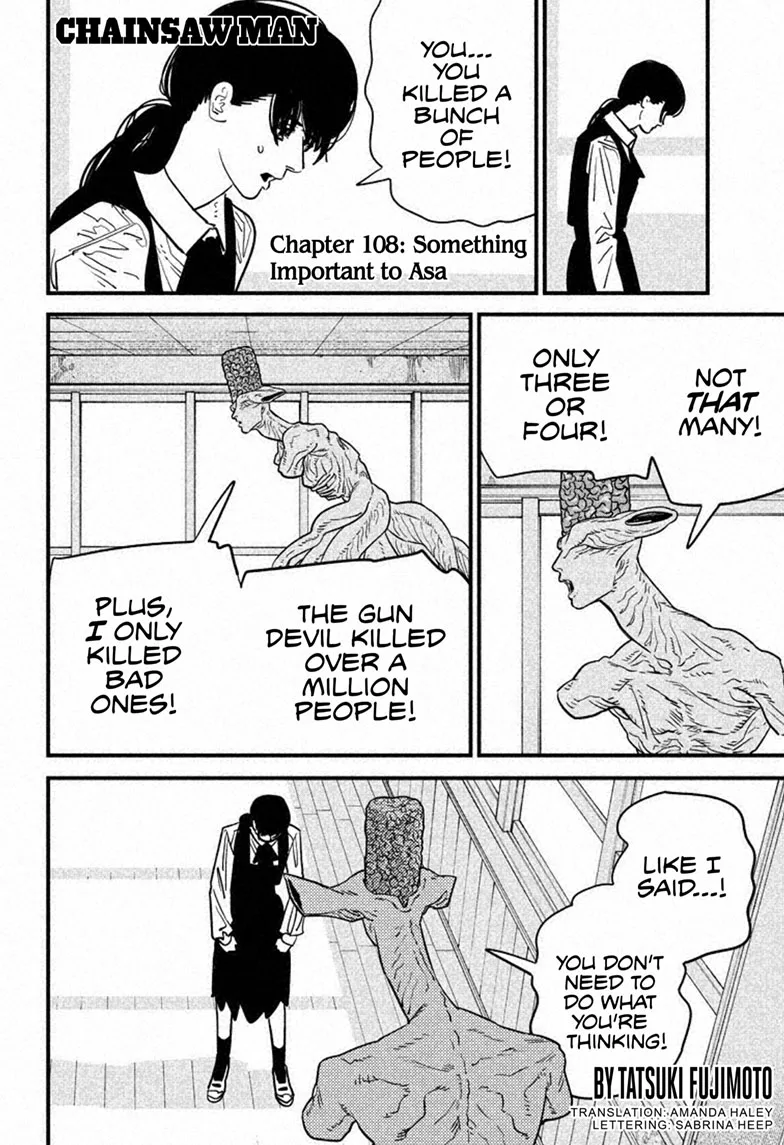 Chainsaw Man Manga, chapter 108, page 1