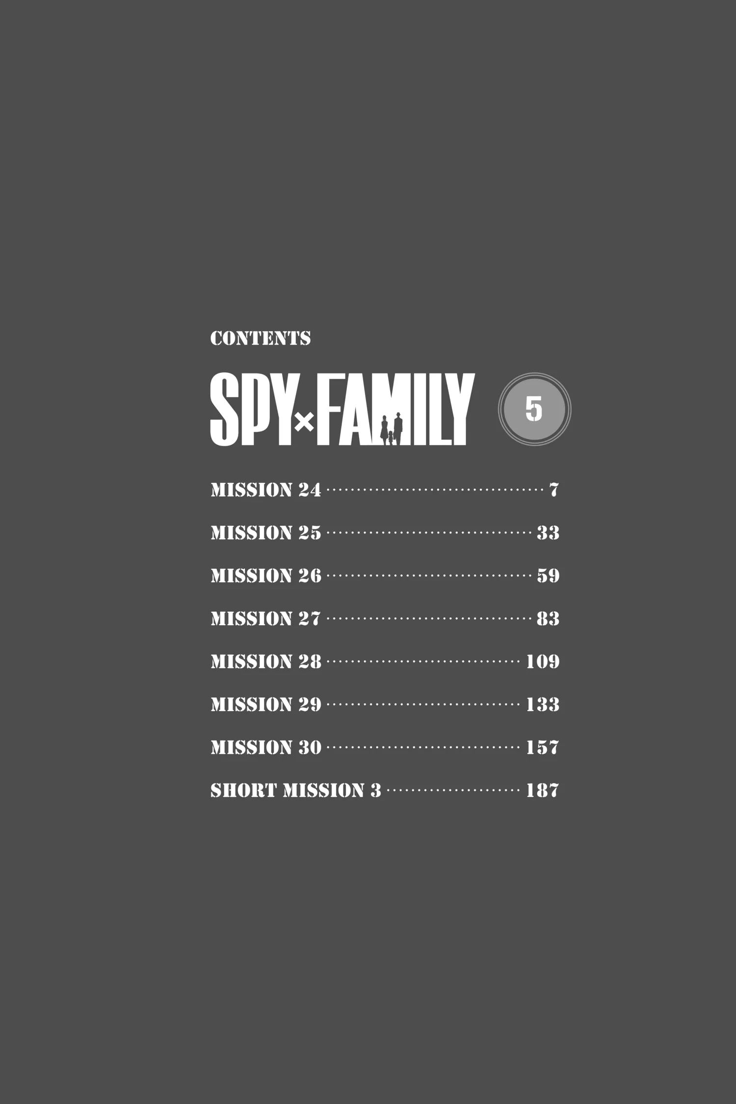 SPY x FAMILY Manga, chapter Vol 5, page 7