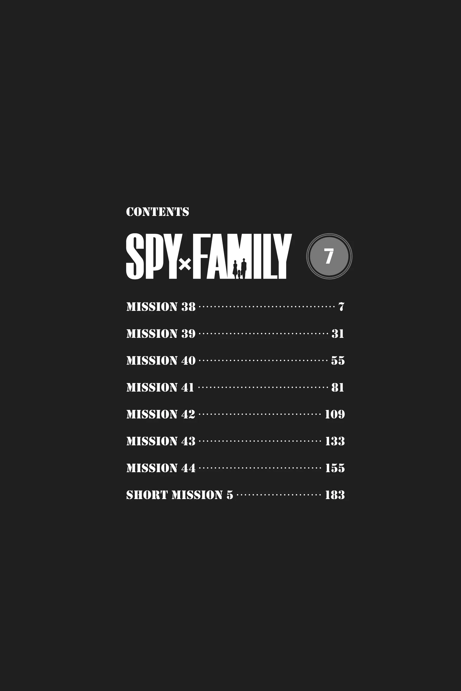 SPY x FAMILY Manga, chapter Vol 7, page 7