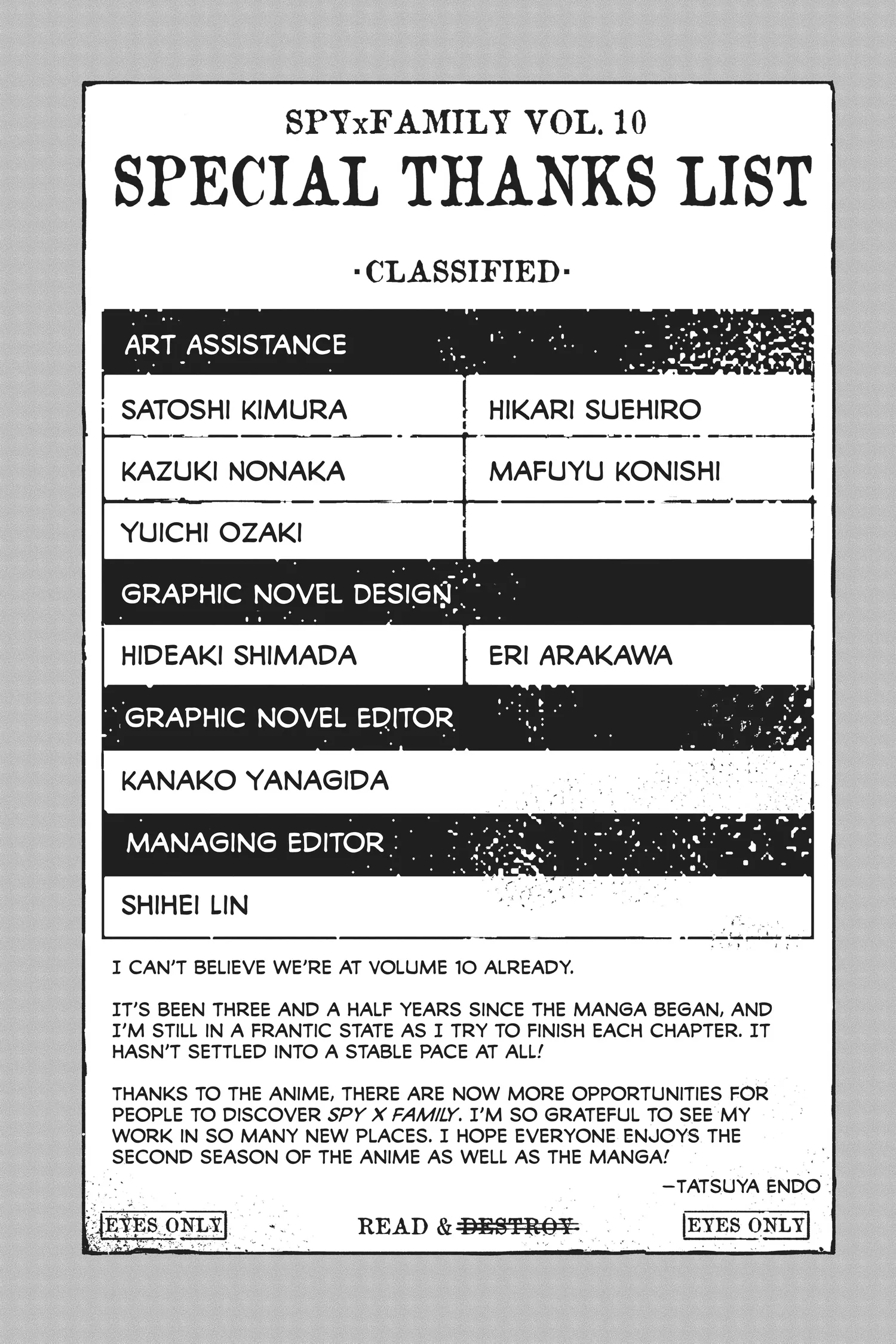 SPY x FAMILY Manga, chapter Vol 10, page 191