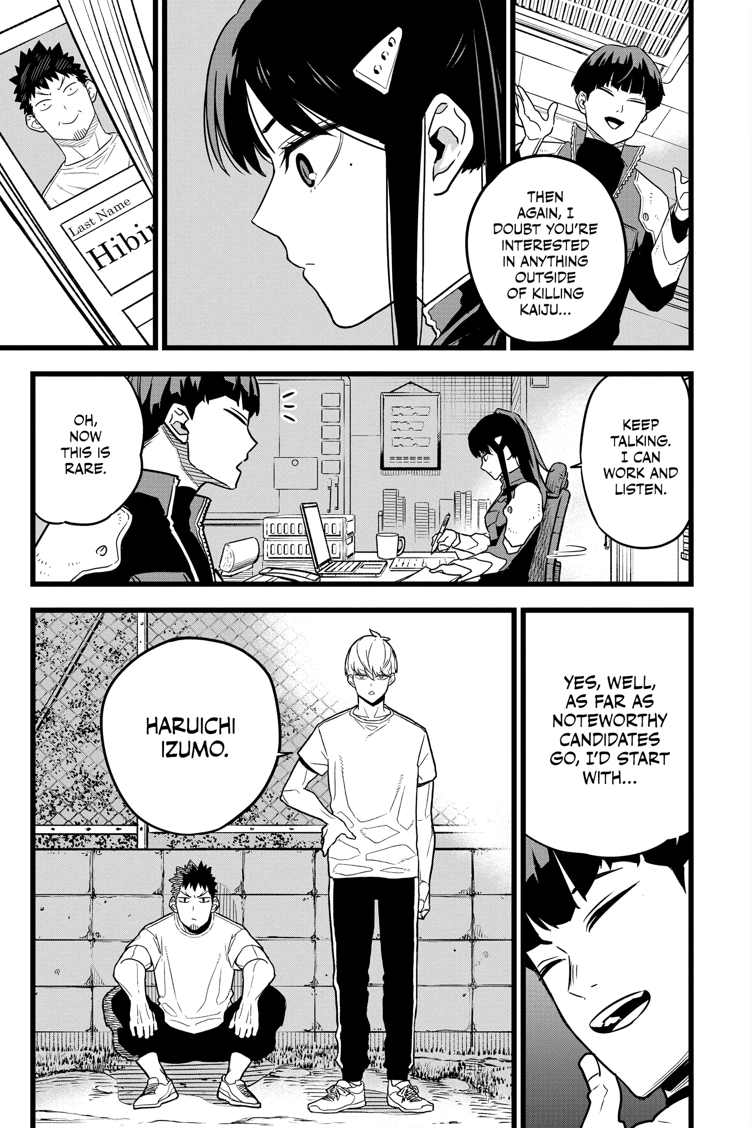 Kaiju No 8 Manga, chapter Vol 1, page 123