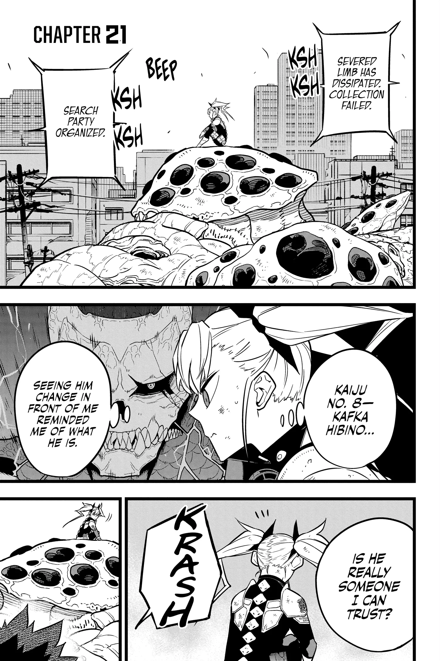 Kaiju No 8 Manga, chapter Vol 3, page 62