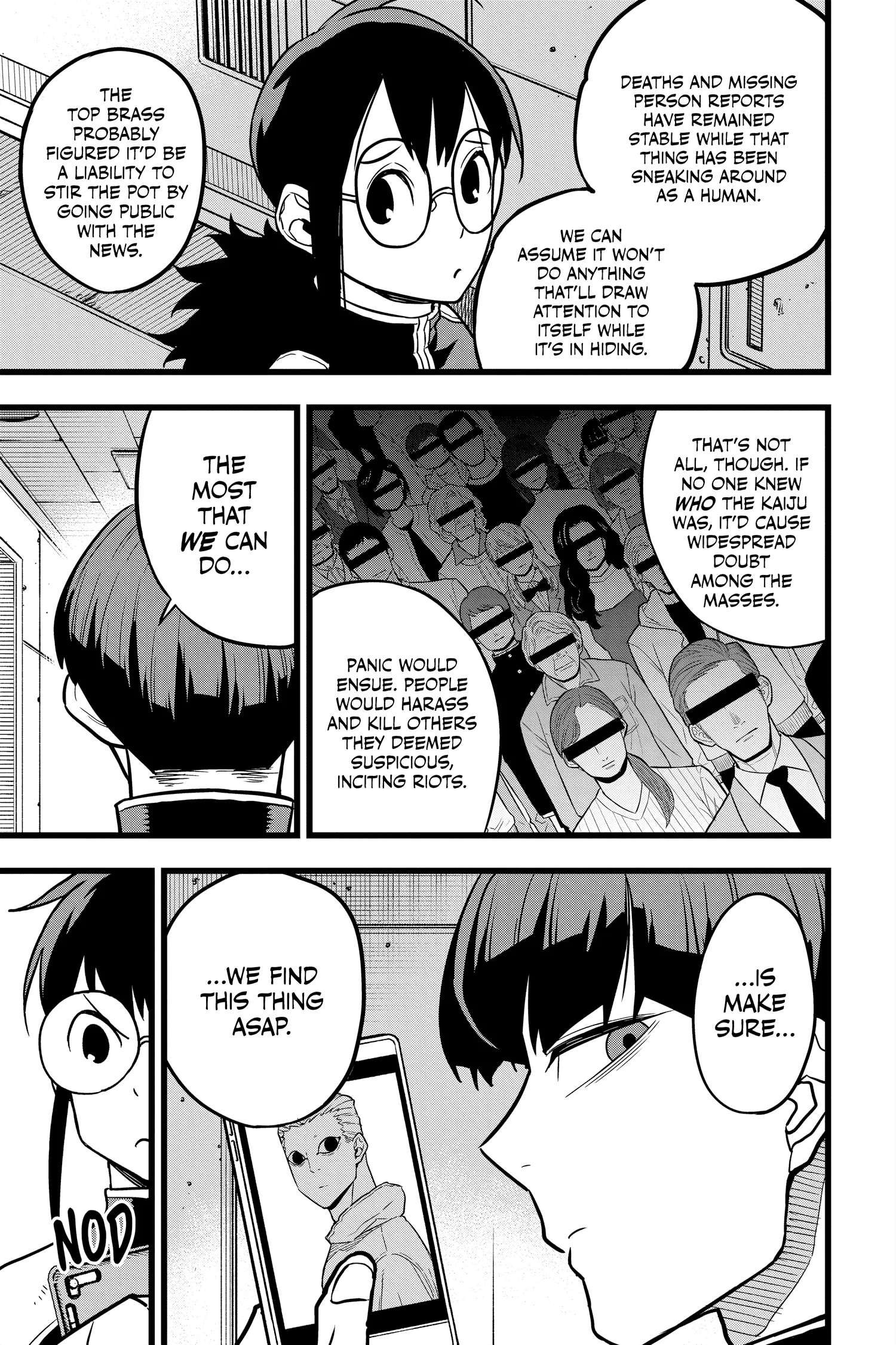 Kaiju No 8 Manga, chapter Vol 3, page 74